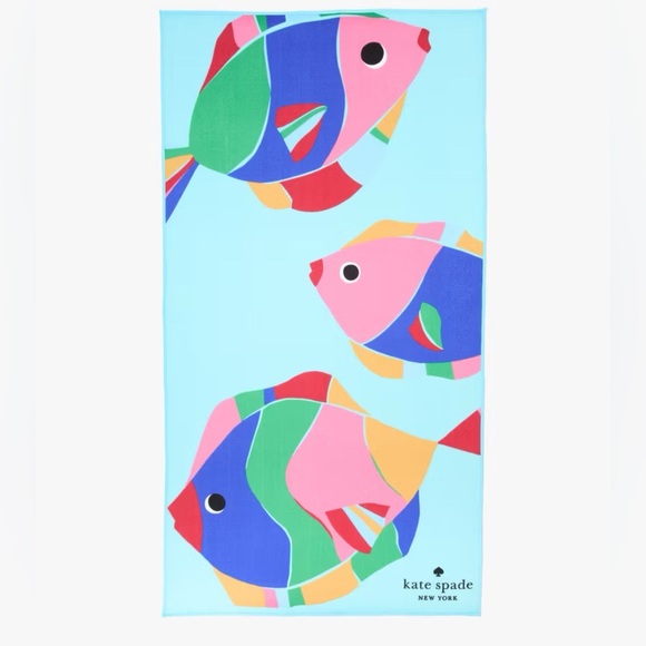 Kate Spade Colorful Fish Beach Towel-HOSTPICK - Picture 2 of 7